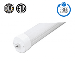 LED Tube, Single Pin, Clear Cover, 5000K, 8' T8 - 36W