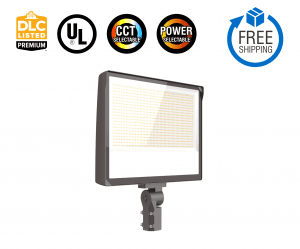 240W-450W Selectable LED Flood Light With Photocell and Mount AC120-277V