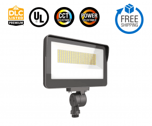 35W-60W Selectable LED Flood Light With Photocell AC120-277V