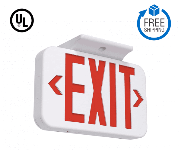LED Emergency Exit Sign RED - (10 PCS) CASE PACK