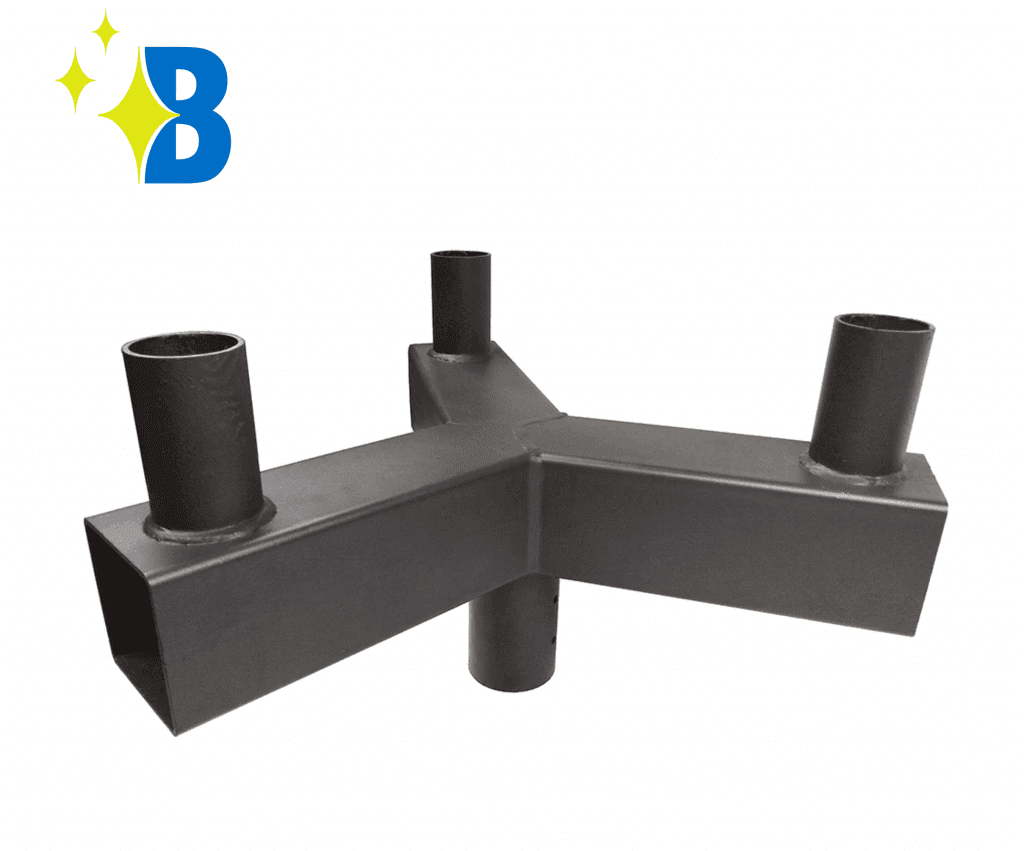 Square Triple 120 Degree Horizontal Tenon Adapter - Brightway LED Lighting