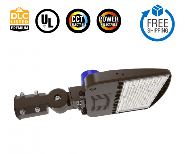 70/100/150W Tunable LED Area Light, 35/40/50K CCT, AC120-277V, 0-10V Dimmable, with Slip Fitter