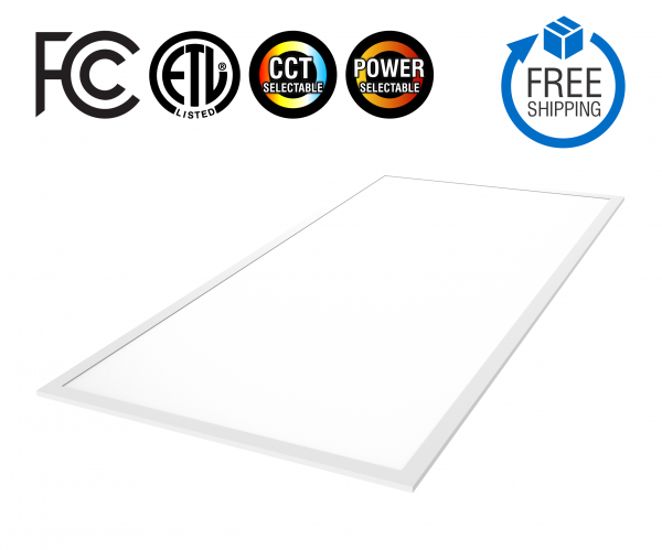 15W/20W/25W/30W/40W Tunable LED Panel Light, 2'x4', 35/40/57/65K CCT, AC120-277V