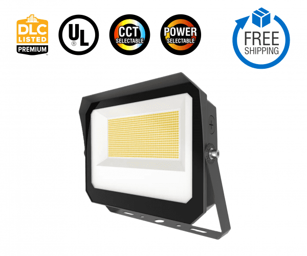 15/20/35W Tunable LED Flood Light, 35/40/50K CCT, AC120-277V, 0-10V Dimmable, Yoke Mount