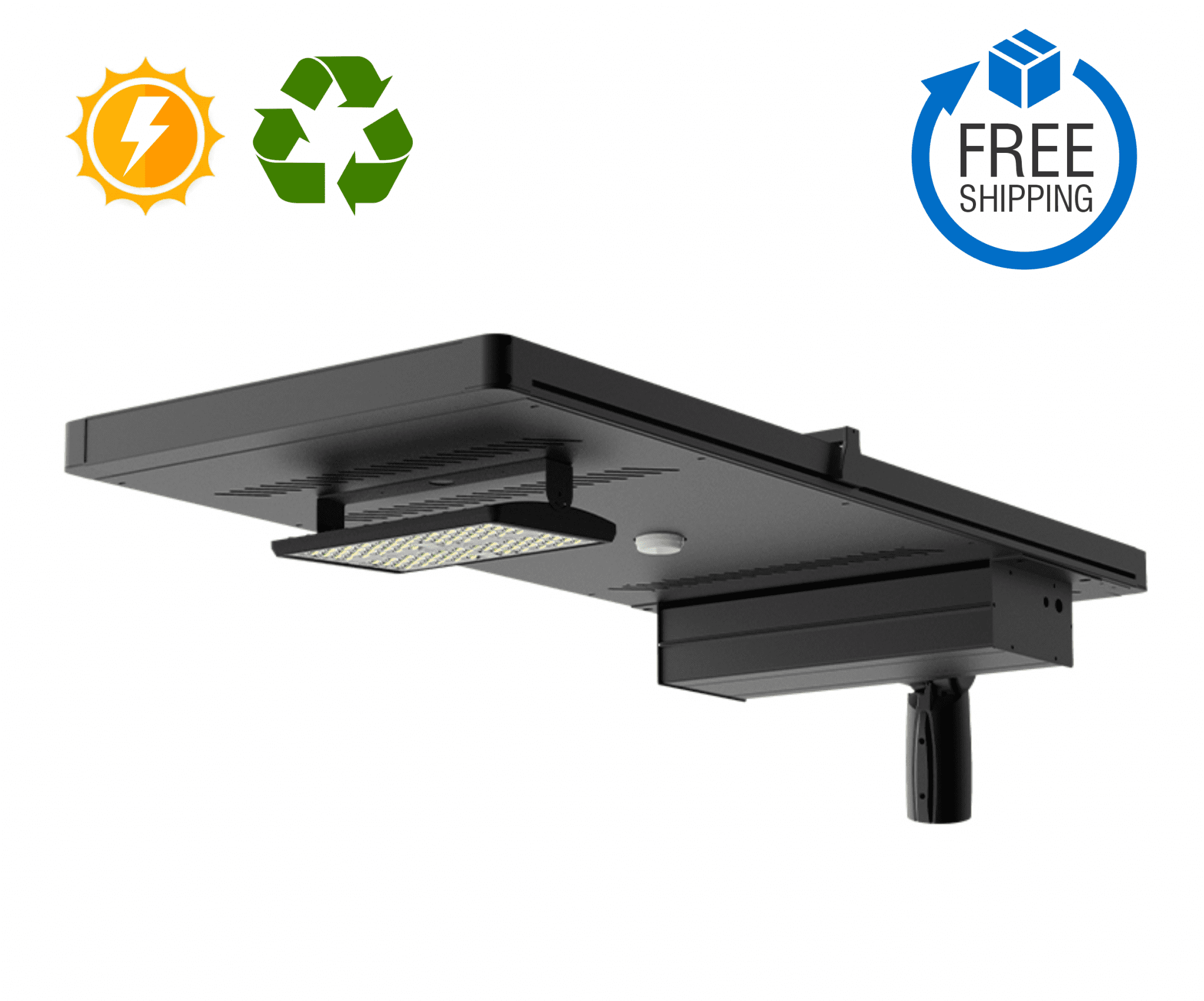 50W Self-Cleaning Solar LED Street Light - Brightway LED Lighting