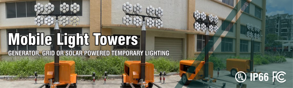 Mobile Circular Light Array Mobile Light Towers - Brightway LED Lighting