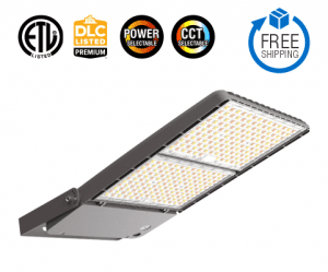 300W-500W Selectable LED Shoebox Light with Photocell AC120-277V