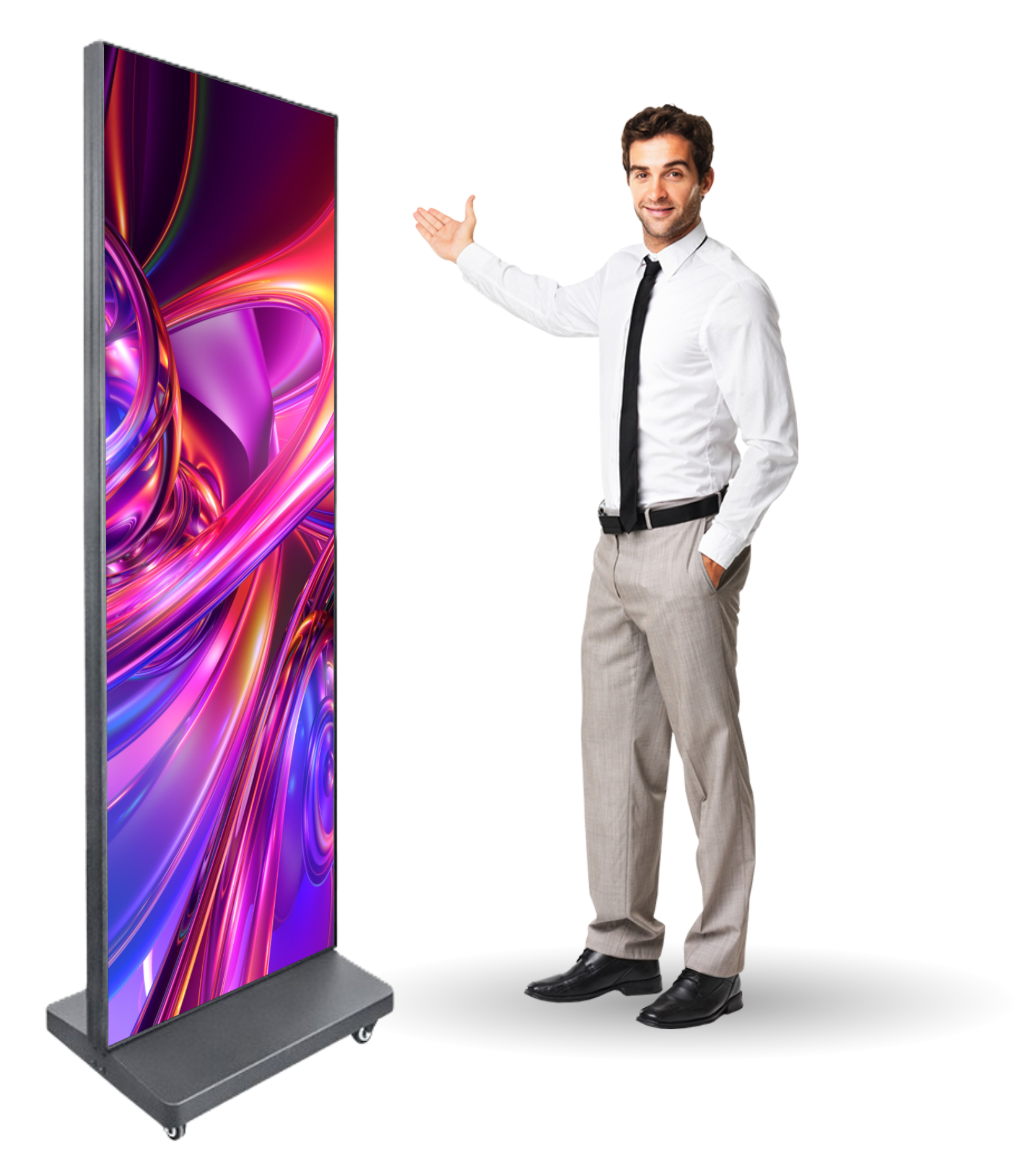 1.53mm Indoor Foldable Poster LED Display - 416x1248 Resolution