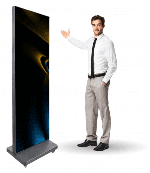 2.5mm Indoor Foldable Poster LED Display - 256x768 Resolution