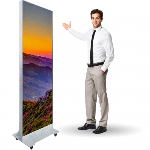1.53mm Indoor Foldable Front Service Poster LED Display - 416x1248 Resolution