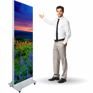 2mm Indoor Foldable Front Service Poster LED Display - 320x960 Resolution