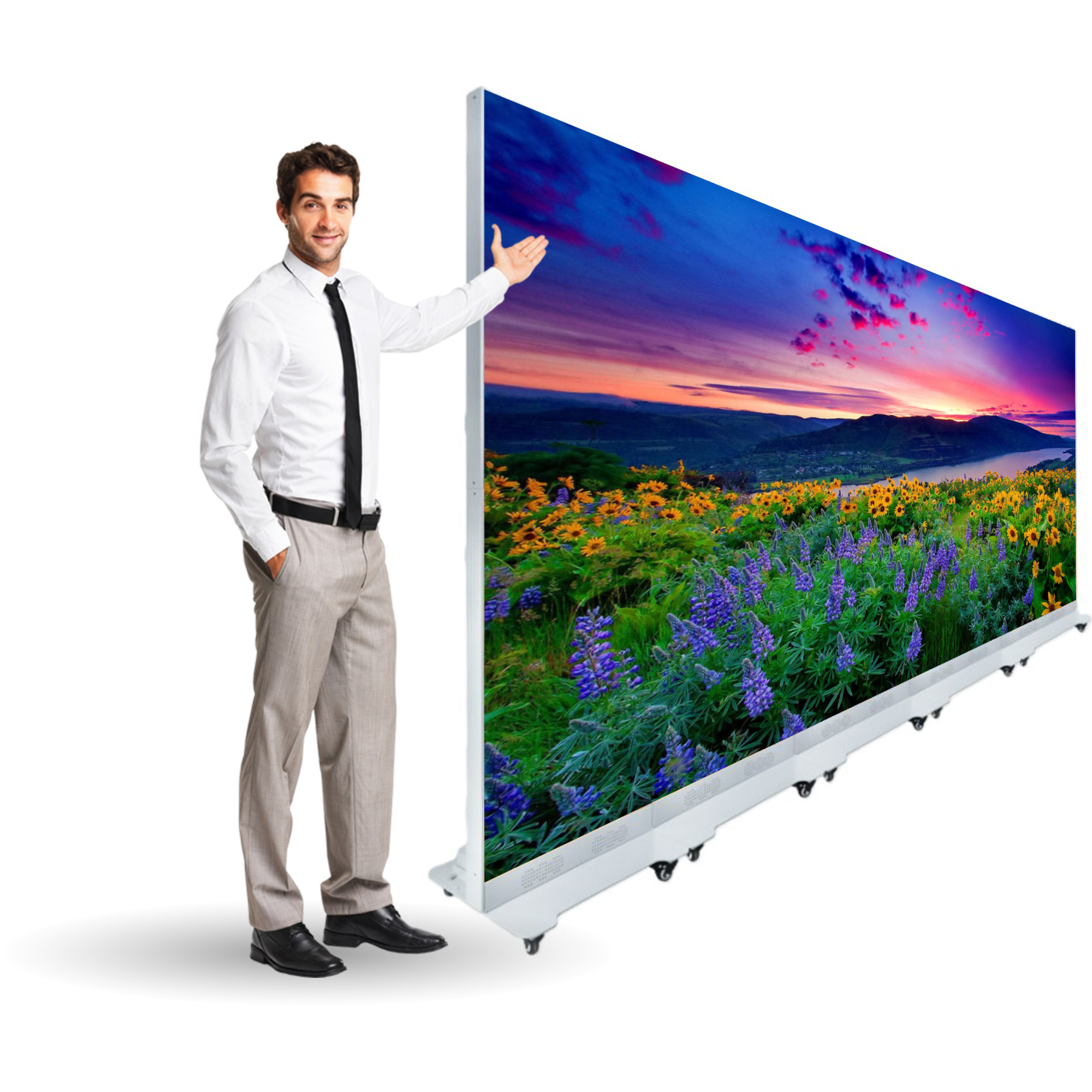 2mm Indoor Modular Front Service HD LED Video Wall - 1600x960 Resolution