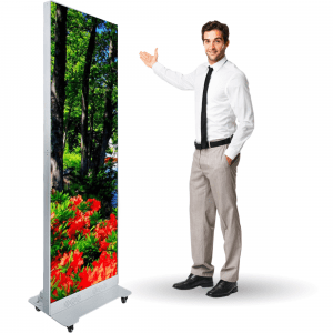 2.5mm Indoor Foldable Front Service Poster LED Display - 256x768 Resolution