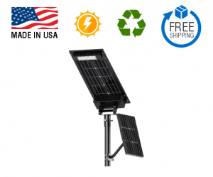 Solar Powered LED Street Light With Booster - 10000lm MADE IN USA