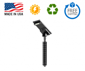 Solar Powered LED Street Light Vertical Booster - 5000lm MADE IN USA