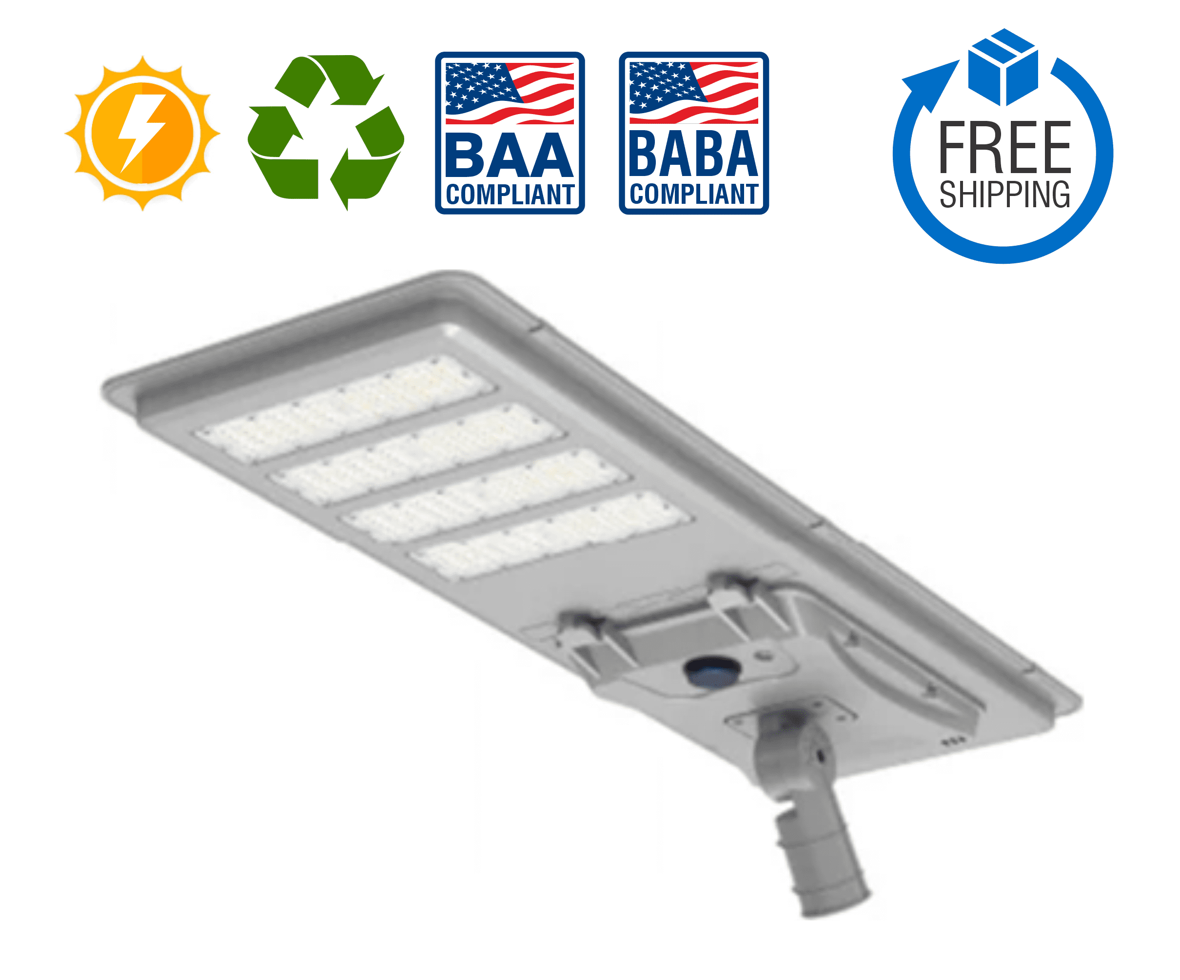 Solar LED Street Light - 200W (BABA / BAA Compliant)