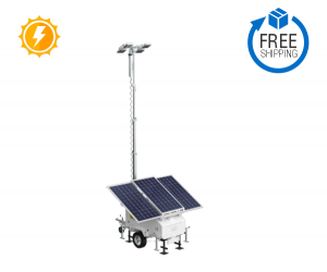 1440W Solar Powered Mobile LED Light Tower - HSL-1440B