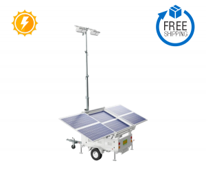 2880W Solar Powered Mobile LED Light Tower - HSL-2880B