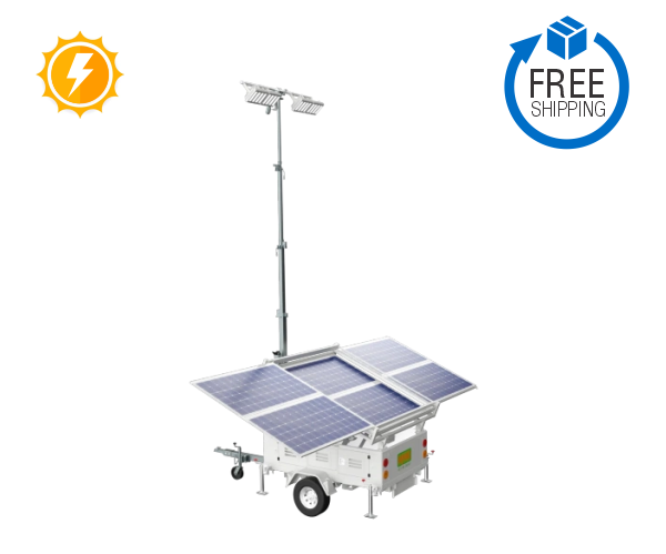 2880W Solar Powered Mobile LED Light Tower - HSL-2880B