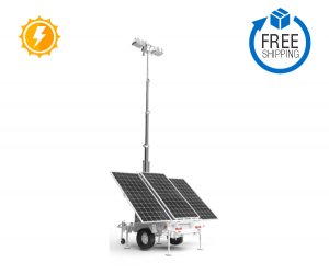 1920W Solar Powered Mobile LED Light Tower - HSL-1920B