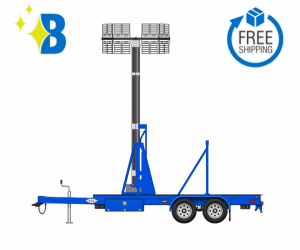 24 Meter (80ft) Mobile LED Light Tower - LT12800